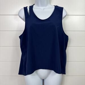 Nike Dri-Fit Flex Training Perforated Tank Top Navy Blue sz M